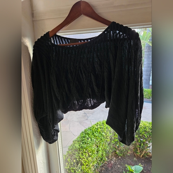 FENDI Elegant Black Sheer Blouse